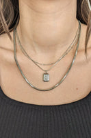 hypoallergenic Silver 3 in 1 necklace