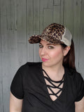 CC Leopard Ponytail Hat / Natural