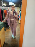 Cozy & Soft Thermal Cardigan / Mauve