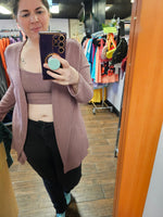 Cozy & Soft Thermal Crop Top / Mauve