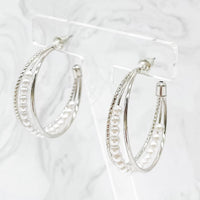 Isabell Hoop Earrings / Silver