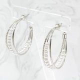 Isabell Hoop Earrings / Silver