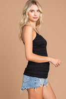 Fitted Camisole Tank / Black