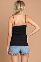 Fitted Camisole Tank / Black