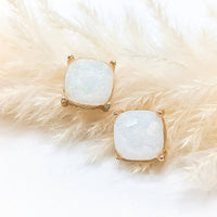 Nataliya Earrings / White