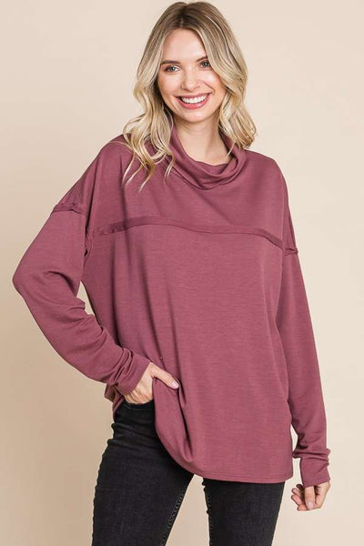 PLUS SIZE Wayfinder Long Sleeve / Dusty Berry