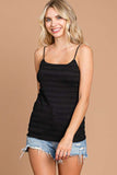 Fitted Camisole Tank / Black