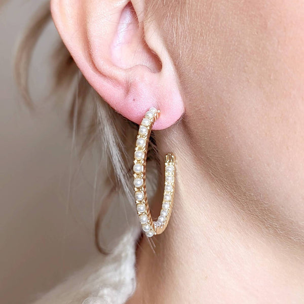 Shelley Hoop Earrings / Gold