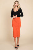 Swirl Merrow Edge Skirt / New Rust