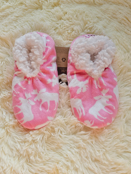 Fuzzy Feet / Pink Classic Moose