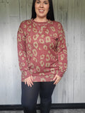 Leopard Dreams Tunic / Burgundy